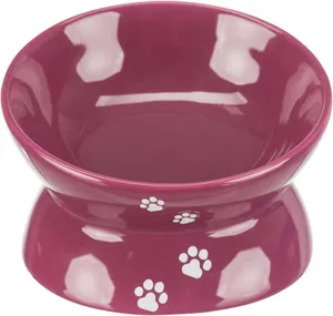 Zvýšená ergonomická keramická miska, 0,15 l/o 13 cm, vínová